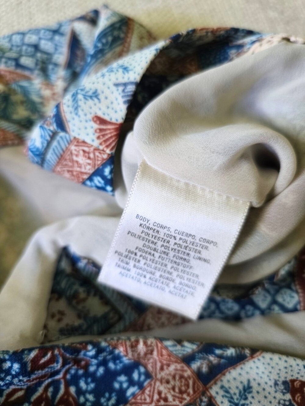 Anthropologie Elevenses Seaflower Wide Leg Pants Blue Motif Belted Size 2 Boho - Picture 8 of 9